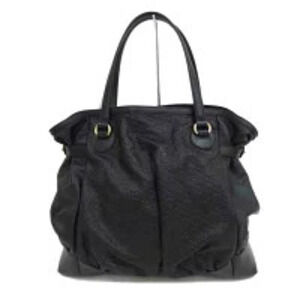 Gucci Black GG Canvas Full Moon Tote Bag gathered bottom